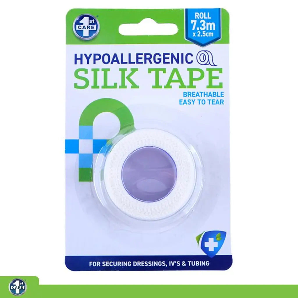 1st Care Tape Hypo Allergenic Silk 2.5cmX7.3m 120574