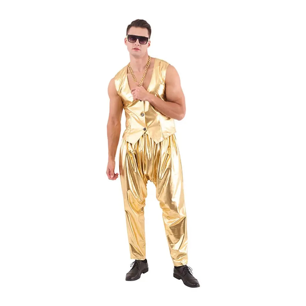 90S Mc Rapper Costume Vest, Pants PP99446 2
