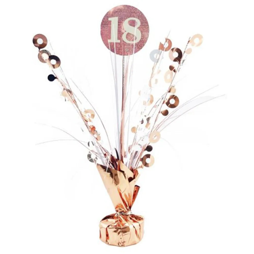 Alpen Decrotex Centrepiece Weight 18 Birthday Rose Gold 165g 207362