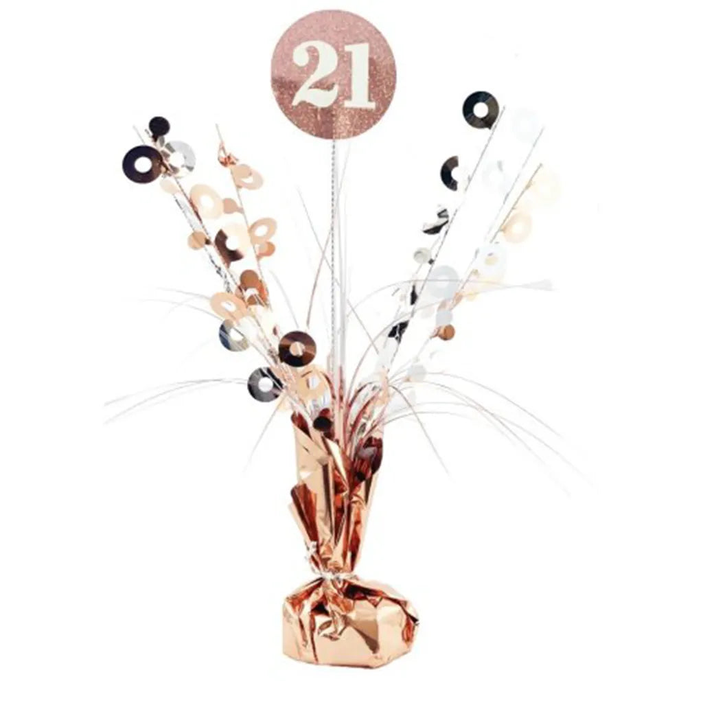 Alpen Decrotex Centrepiece Weight 21 Birthday Rose Gold 165g 207363