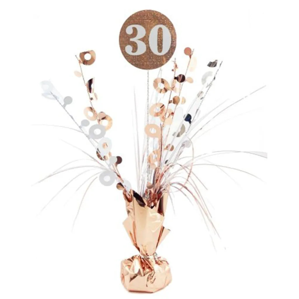 Alpen Decrotex Centrepiece Weight 30 Birthday Rose Gold 165g 207364