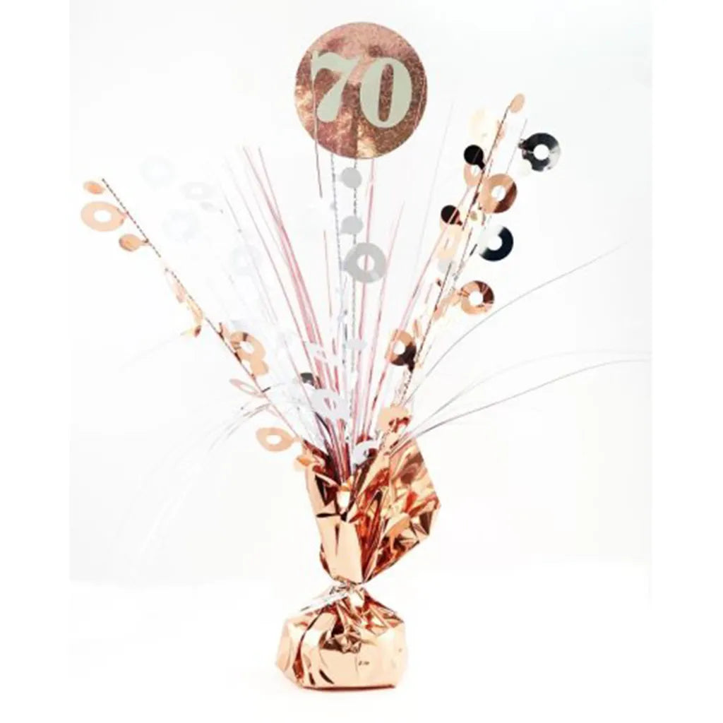 Alpen Decrotex Centrepiece Weight 70 Birthday Rose Gold 165g 207368