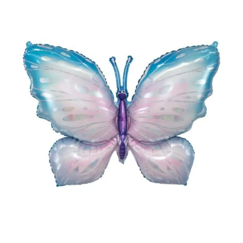 Alpen Decrotex Foil Balloon Blue Butterfly 74cm 214111