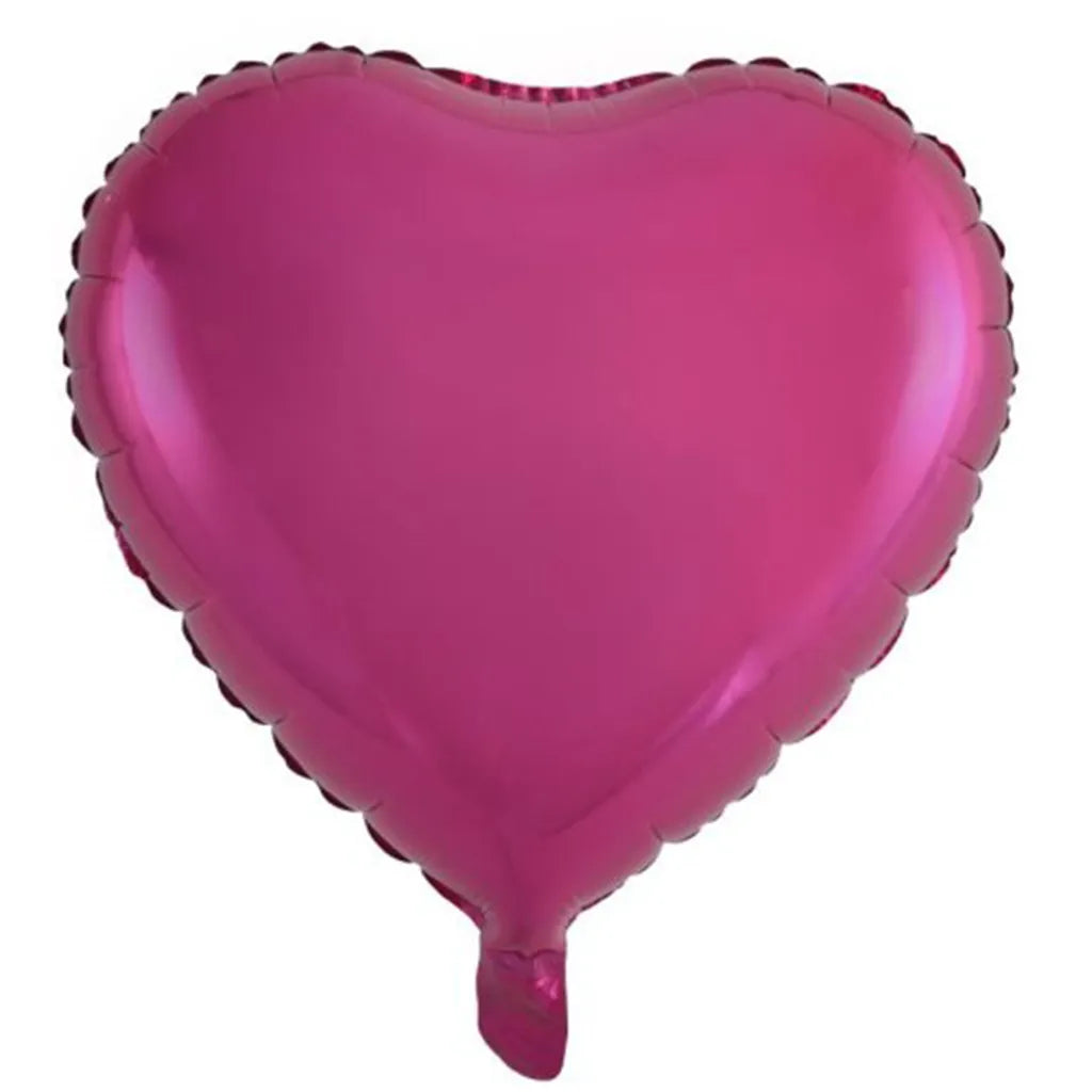 Alpen Decrotex Foil Balloon Heart Magenta 18in 215342