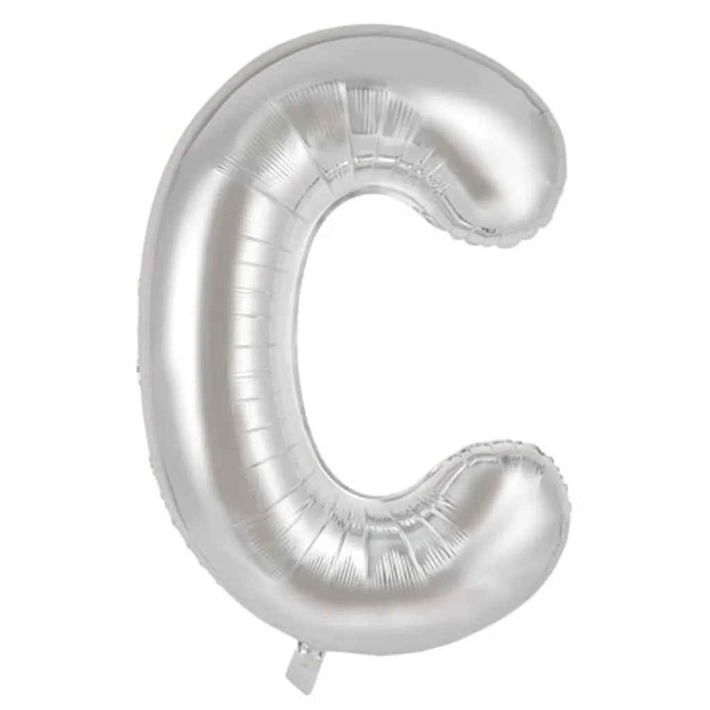 Alpen Decrotex Foil Balloon Letter C Silver 34in 213902
