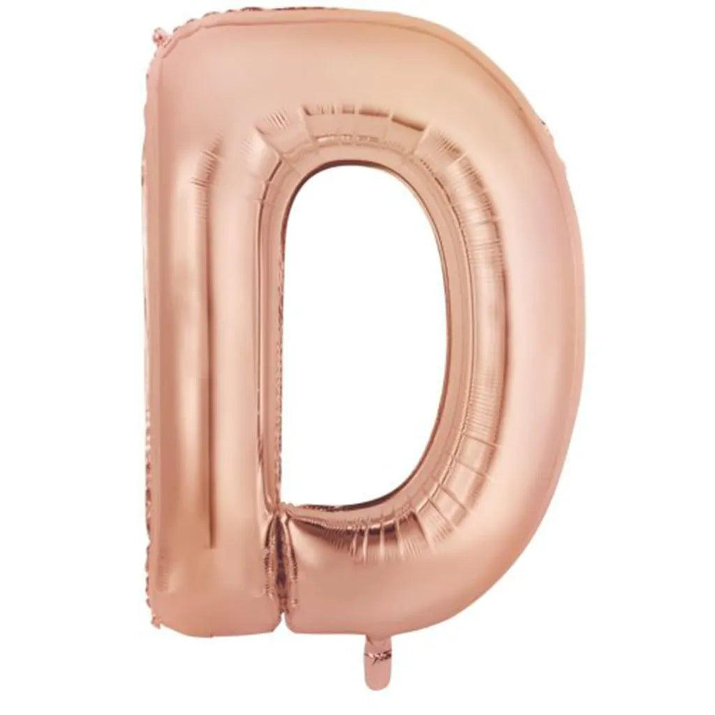 Alpen Decrotex Foil Balloon Letter D Rose Gold 34in 213973