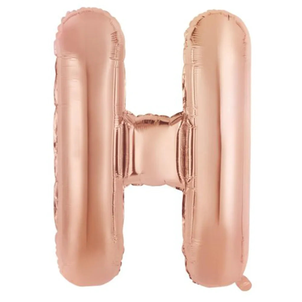 Alpen Decrotex Foil Balloon Letter H Rose Gold 34in 213977