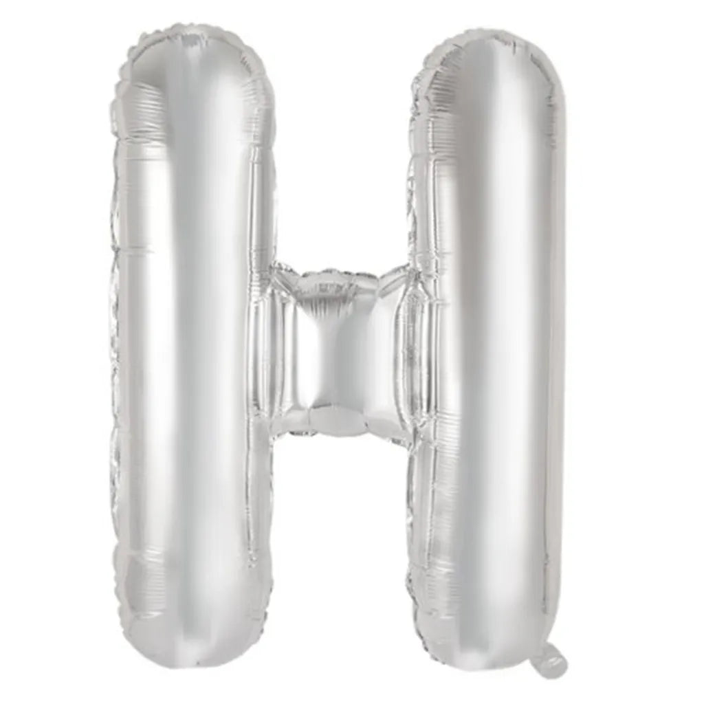 Alpen Decrotex Foil Balloon Letter H Silver 34in 213907
