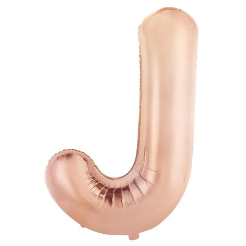 Alpen Decrotex Foil Balloon Letter J Rose Gold 34in 213979