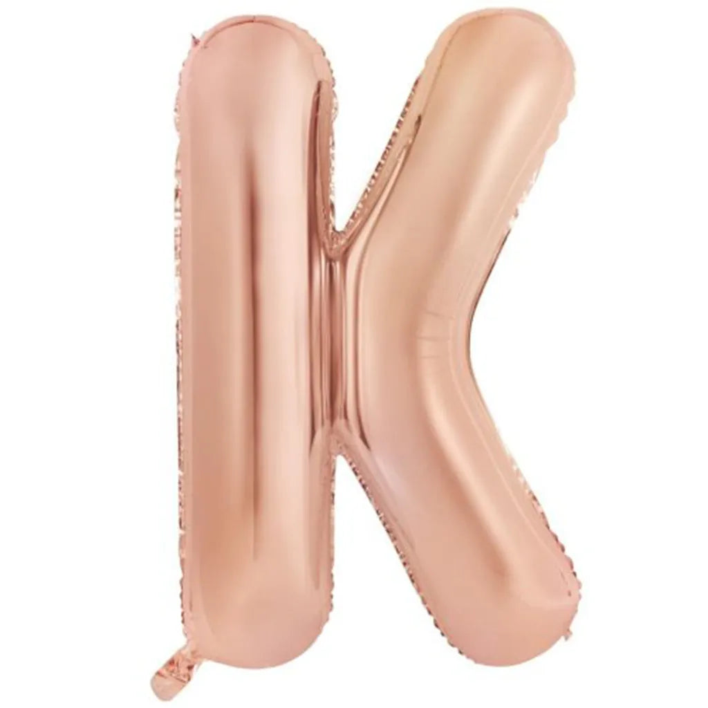 Alpen Decrotex Foil Balloon Letter K Rose Gold 34in 213980