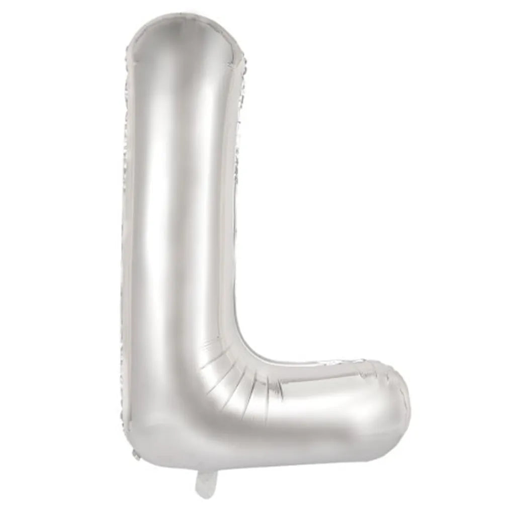 Alpen Decrotex Foil Balloon Letter L Silver 34in 213911