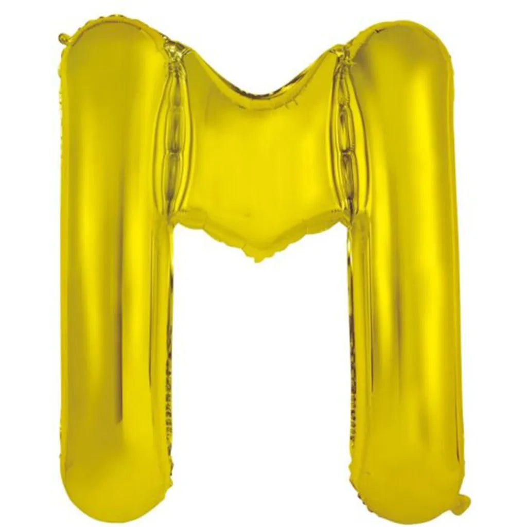 Alpen Decrotex Foil Balloon Letter M Gold 34in 213952