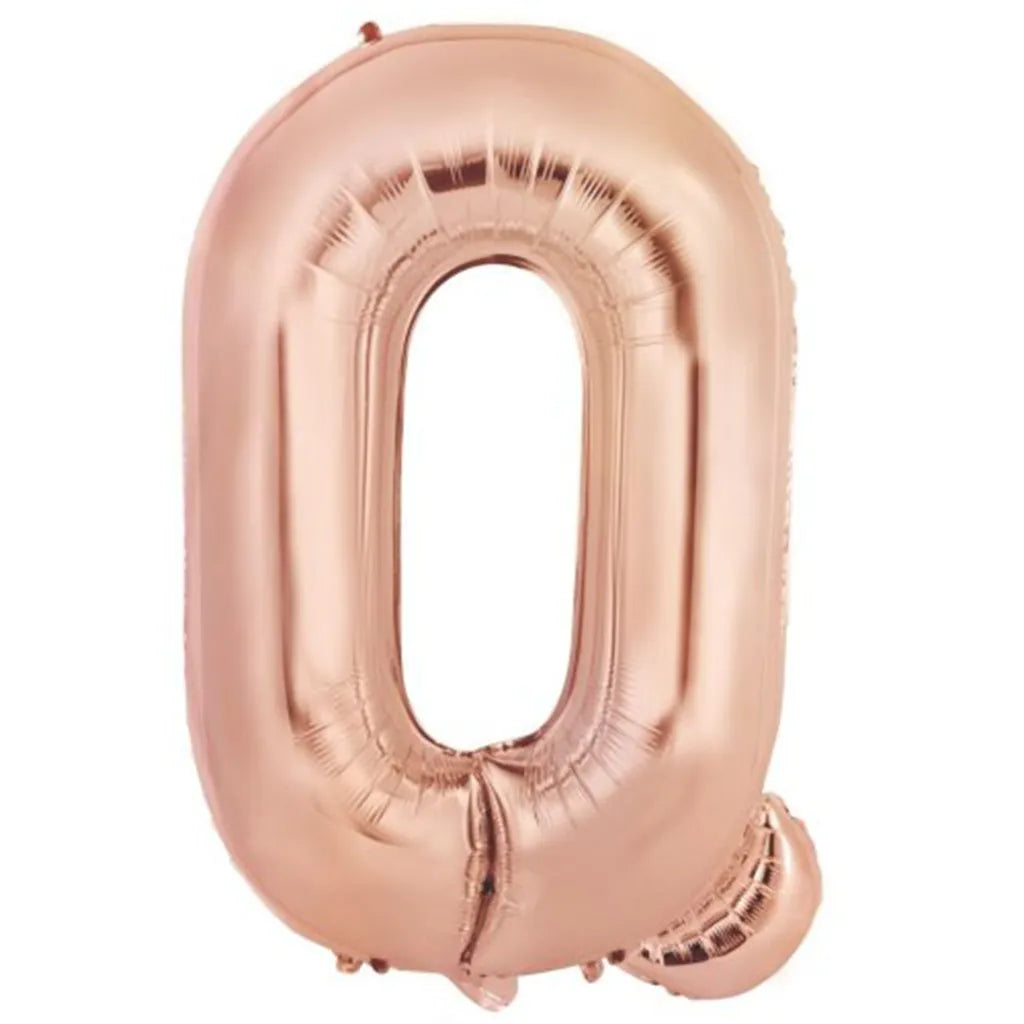 Alpen Decrotex Foil Balloon Letter Q Rose Gold 34in 213986