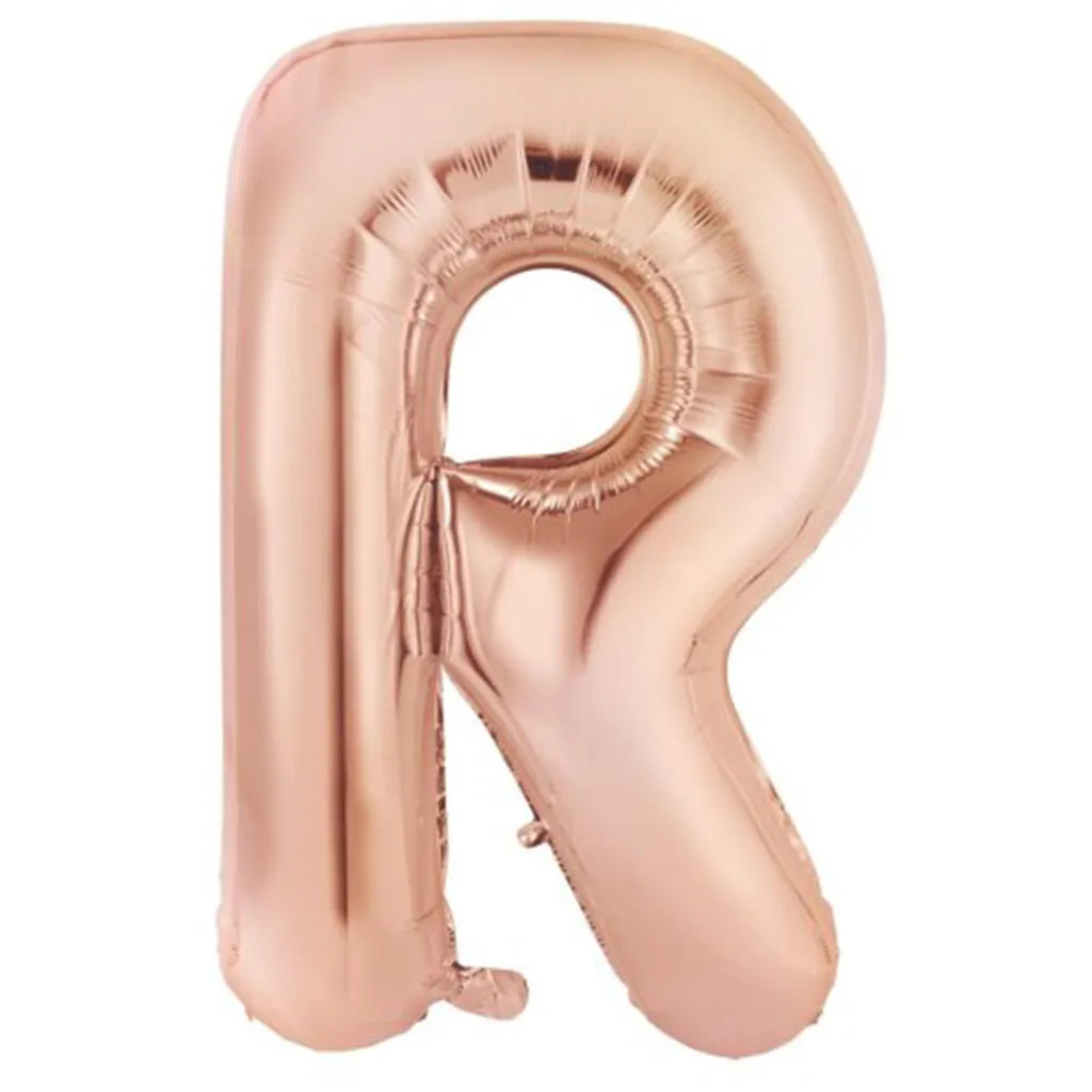 Alpen Decrotex Foil Balloon Letter R Rose Gold 34in 213987