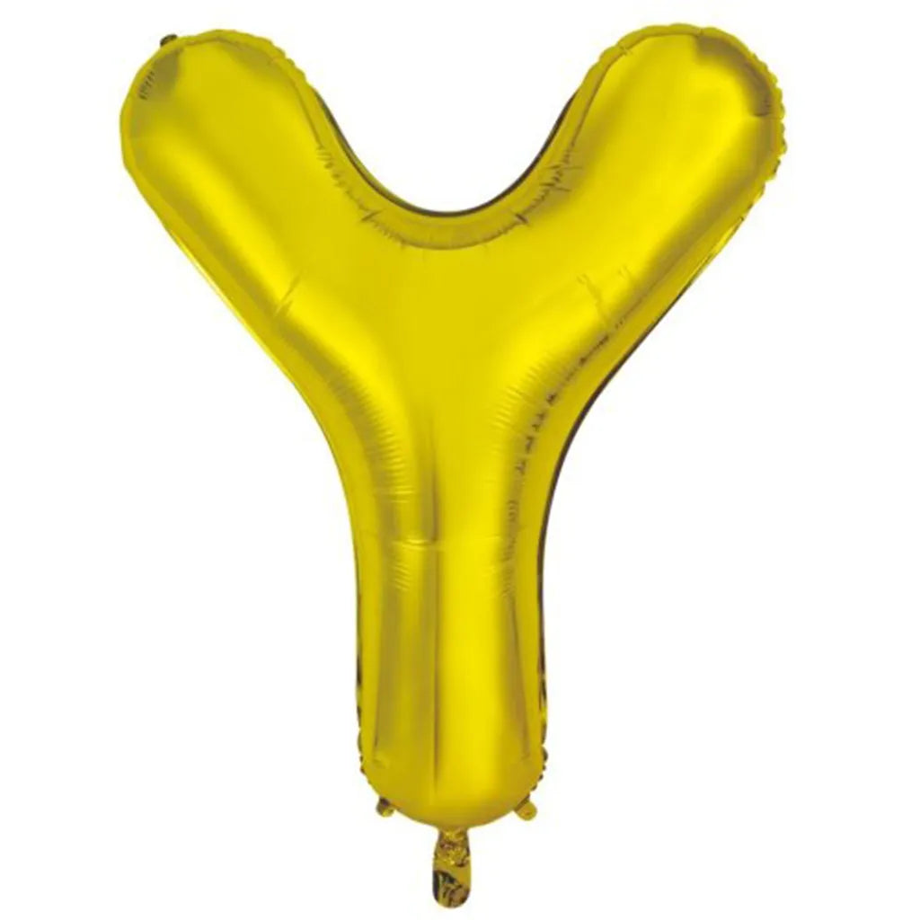 Alpen Decrotex Foil Balloon Letter Y Gold 34in 213964