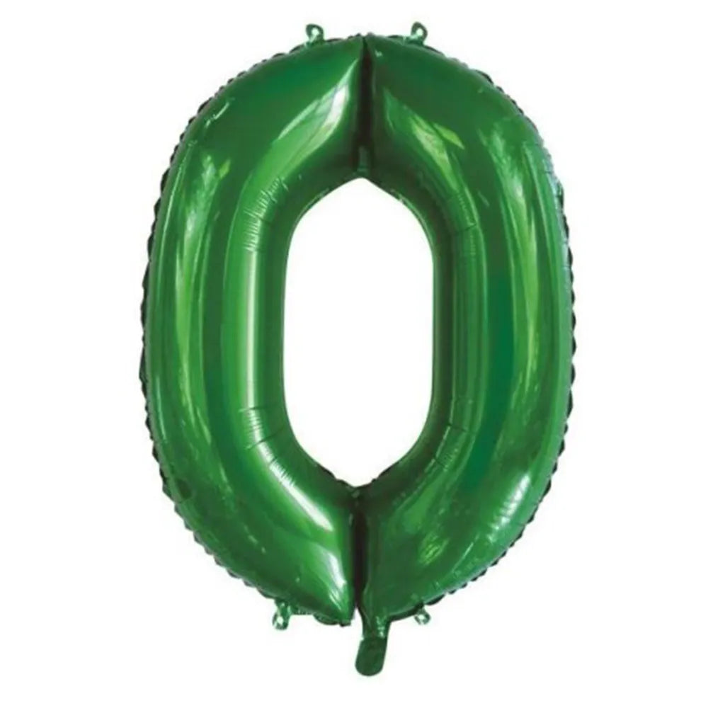 Alpen Decrotex Foil Balloon Number 0 Green 34in 213830