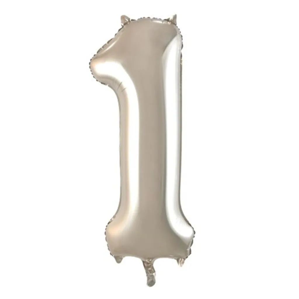 Alpen Decrotex Foil Balloon Number 1 Champagne 34in 213691