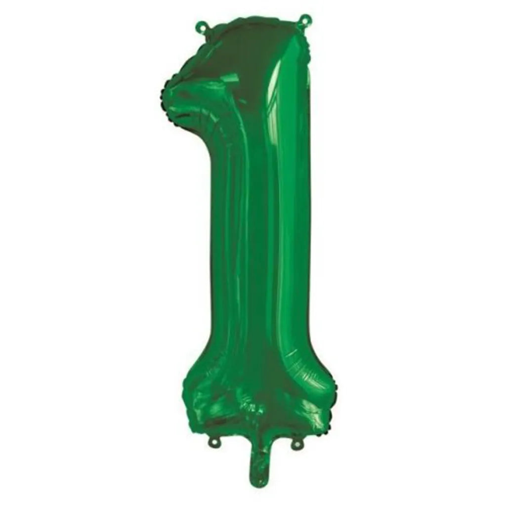 Alpen Decrotex Foil Balloon Number 1 Green 34in 213831