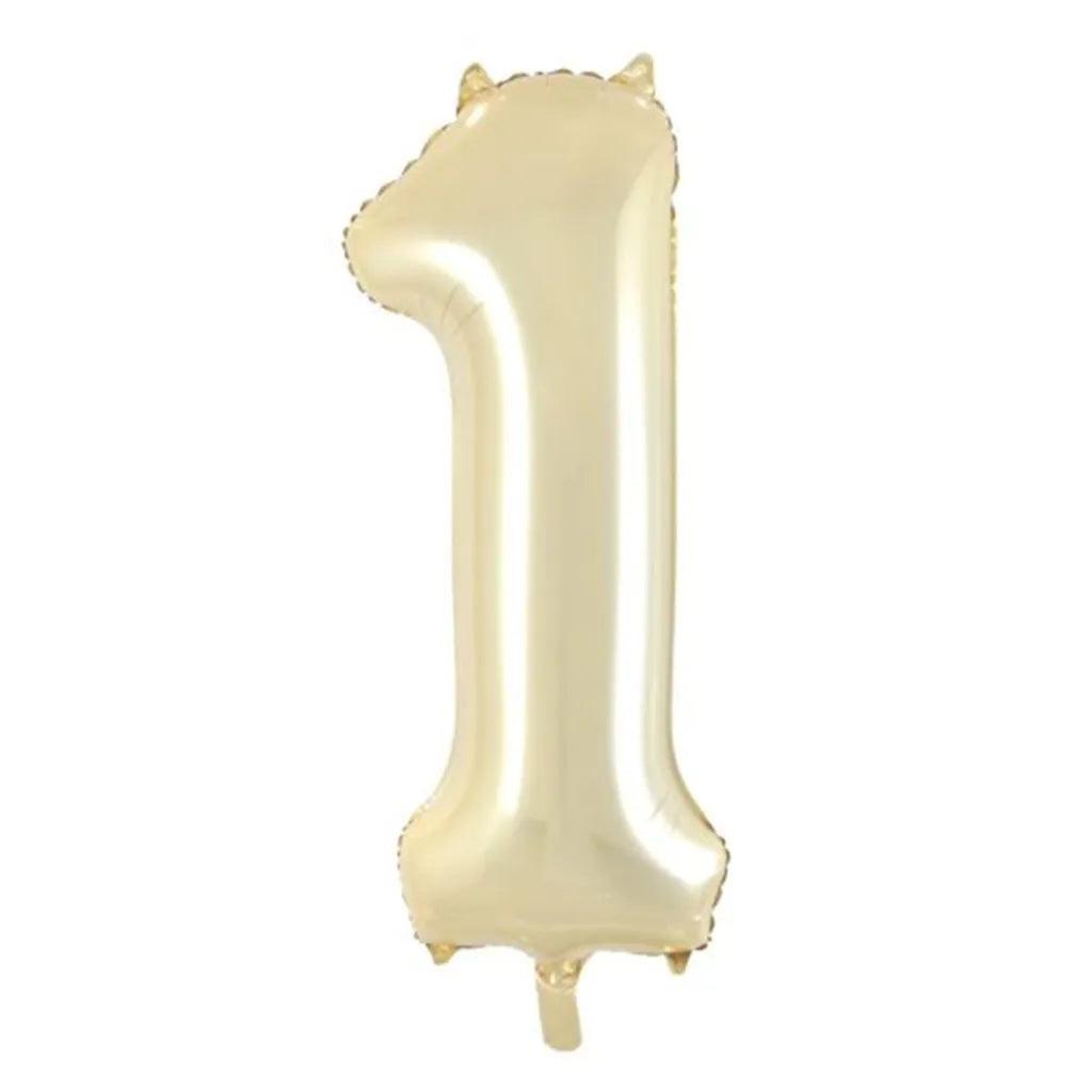 Alpen Decrotex Foil Balloon Number 1 Luxe Gold 34in 213681