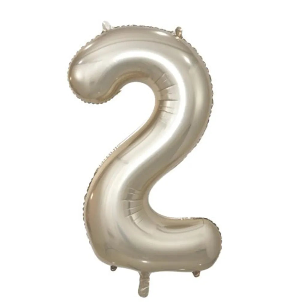 Alpen Decrotex Foil Balloon Number 2 Champagne 34in 213692