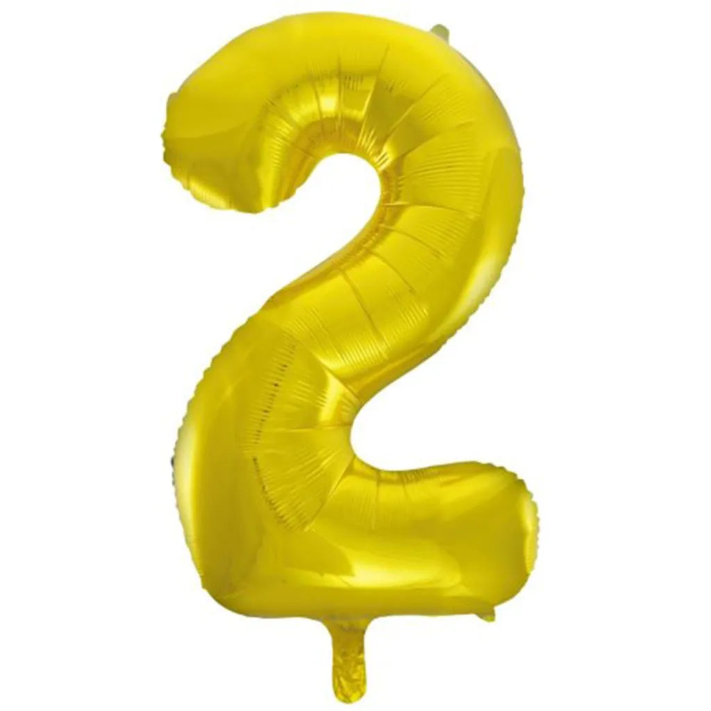 Alpen Decrotex Foil Balloon Number 2 Gold 34in 213712