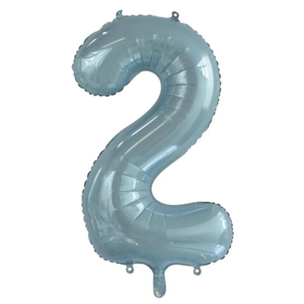 Alpen Decrotex Foil Balloon Number 2 Light Blue 34in 213752