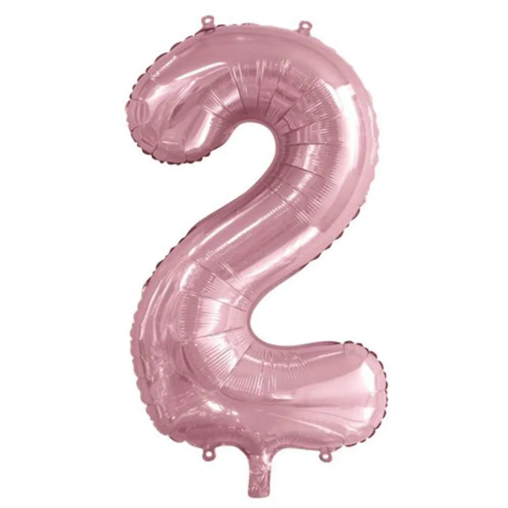 Alpen Decrotex Foil Balloon Number 2 Light Pink 34in 213762