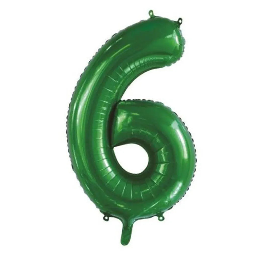 Alpen Decrotex Foil Balloon Number 6 Green 34in 213836