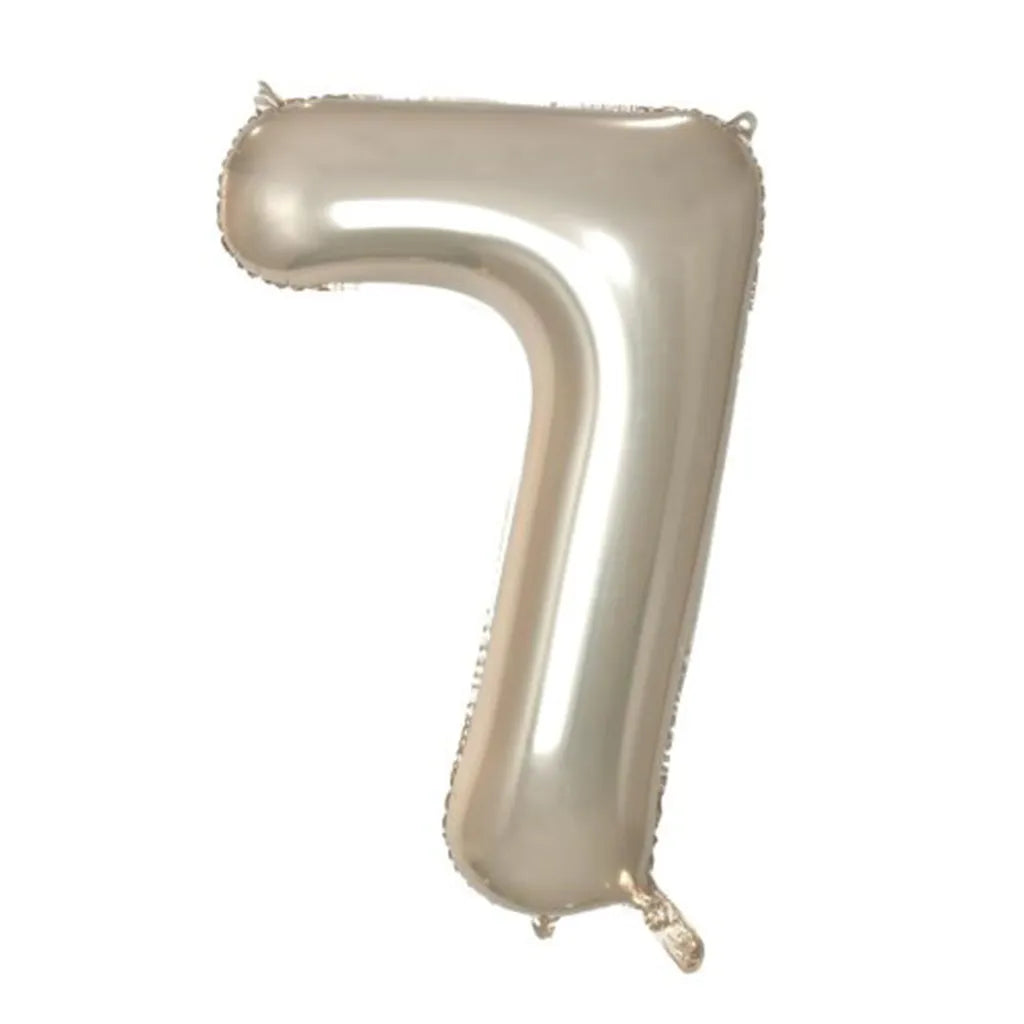 Alpen Decrotex Foil Balloon Number 7 Champagne 34in 213697