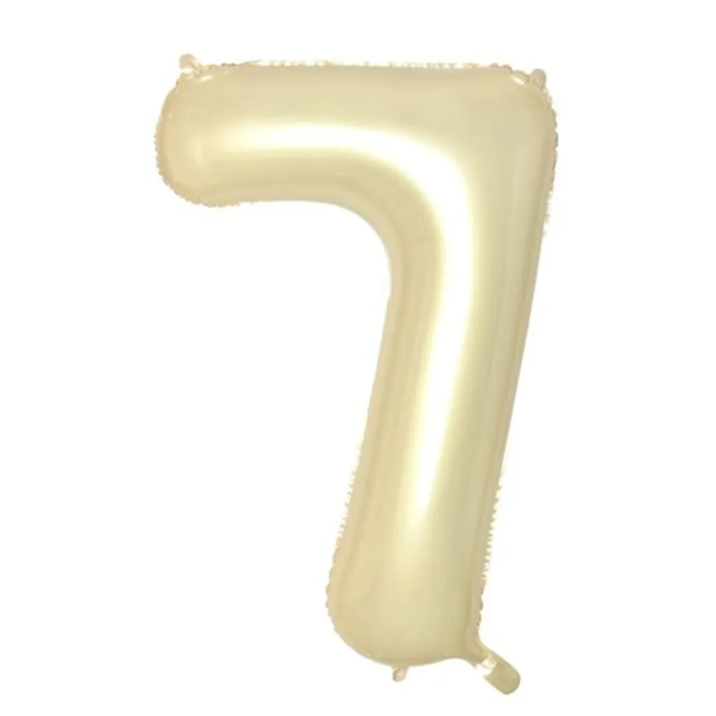 Alpen Decrotex Foil Balloon Number 7 Luxe Gold 34in 213687