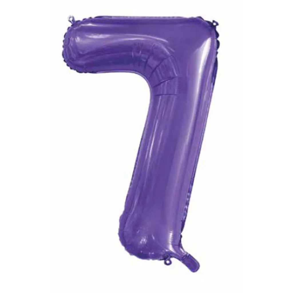 Alpen Decrotex Foil Balloon Number 7 Purple 34in 213847