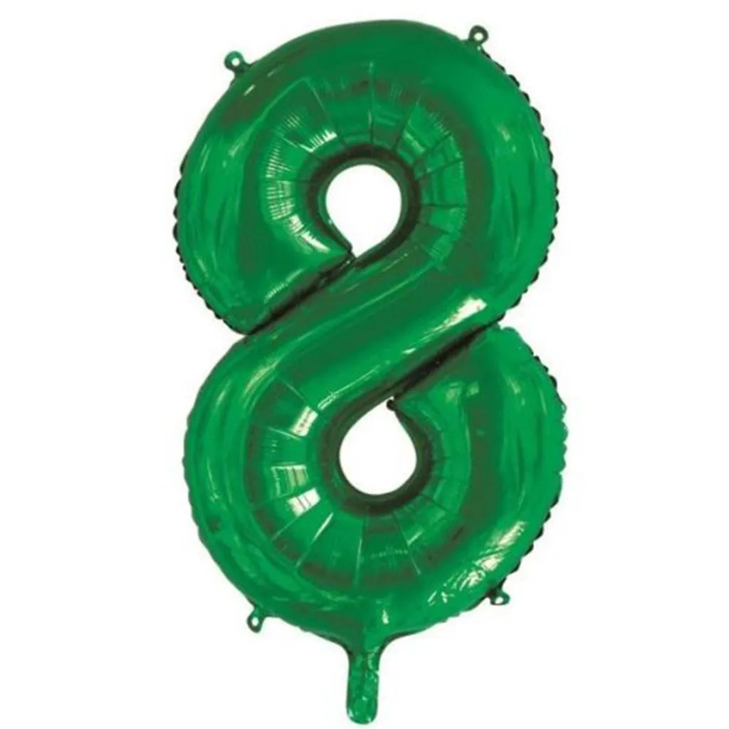 Alpen Decrotex Foil Balloon Number 8 Green 34in 213838