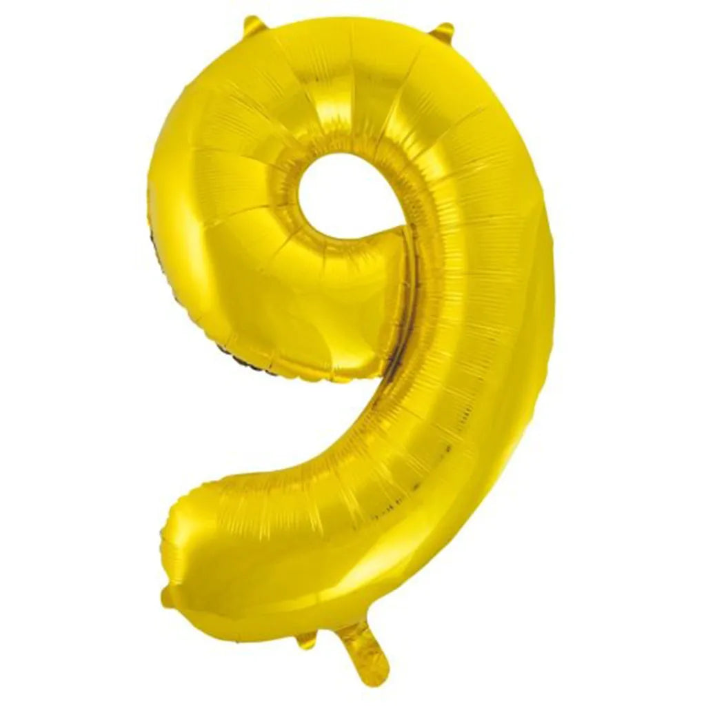 Alpen Decrotex Foil Balloon Number 9 Gold 34in 213719