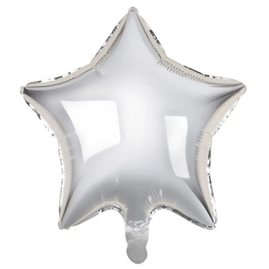 Alpen Decrotex Foil Balloon Star Silver 19in 215300