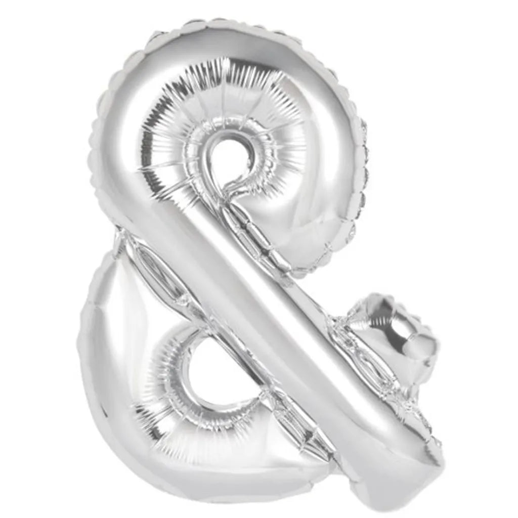Alpen Decrotex Foil Balloon Symbol & Silver 34in 213926