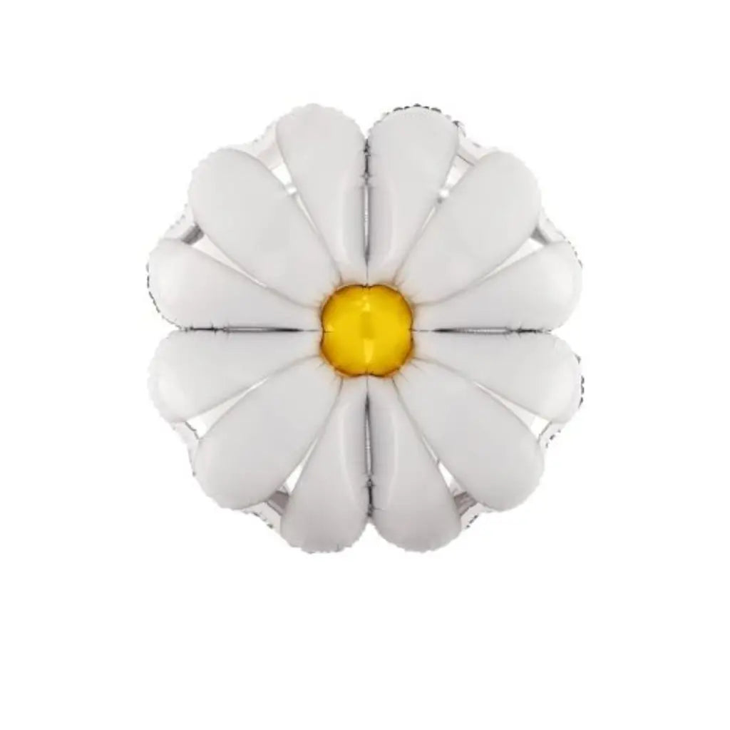 Alpen Decrotex Foil Balloon White Daisy Flower 90cm 214106