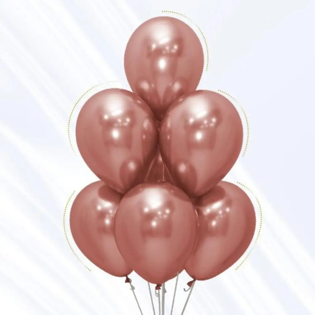 Alpen Decrotex Latex Balloon Reflex Rose Gold 30cm 50Pk 206554