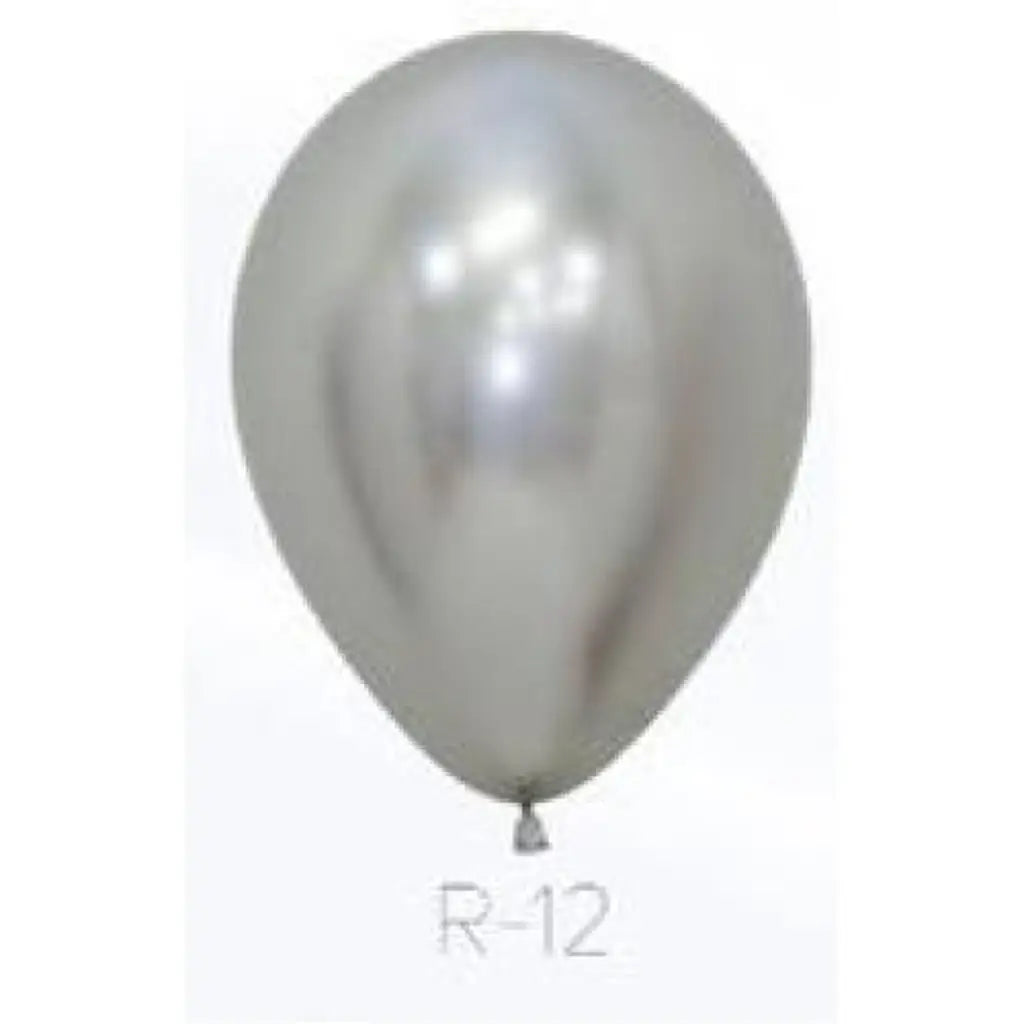Alpen Decrotex Latex Balloon Reflex Silver 30cm 12Pk 206762