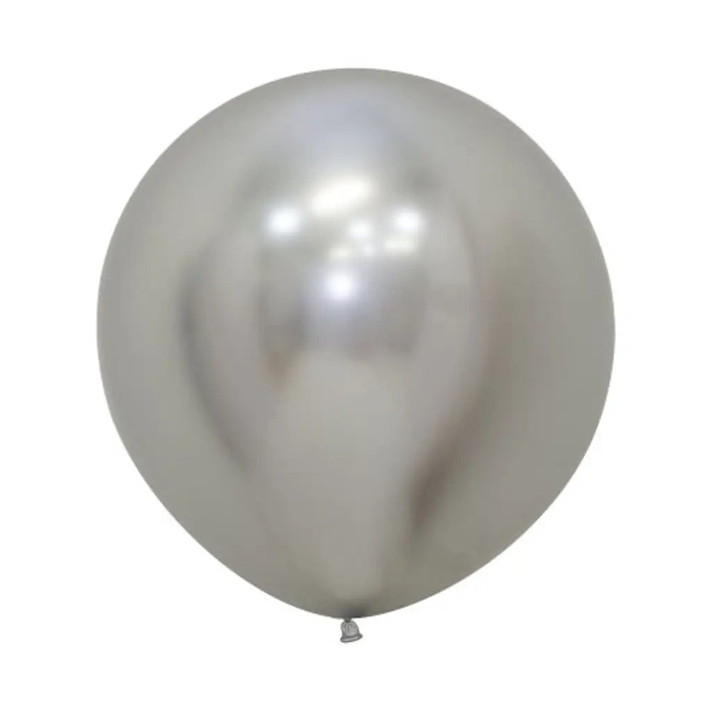 Alpen Decrotex Latex Balloon Reflex Silver 60cm 3Pk 222802
