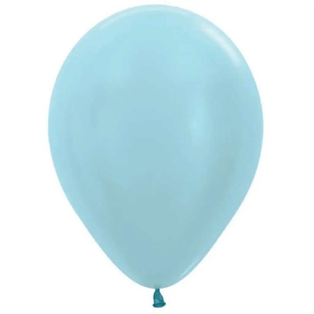 Alpen Decrotex Latex Balloon Satin Blue 12cm 100Pk 206211