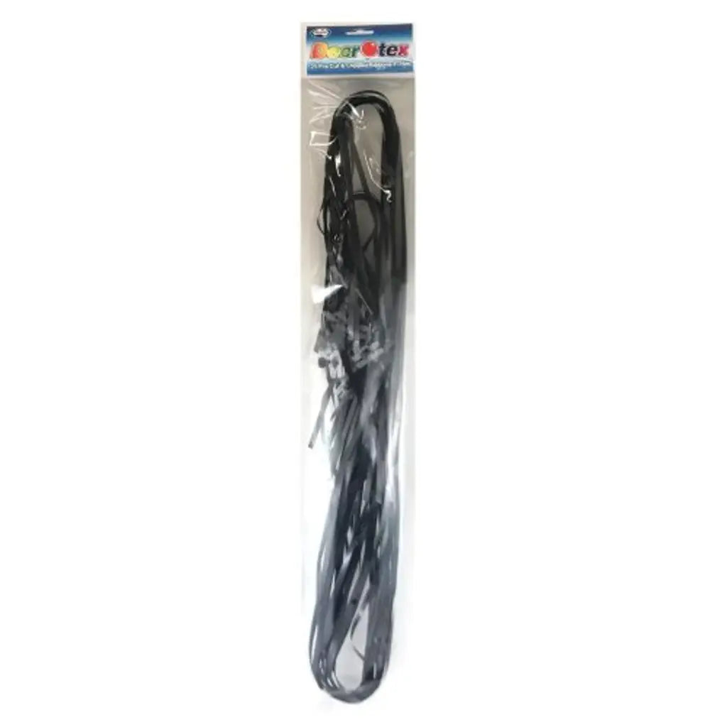 Alpen Decrotex Pre Cut Metallic Curling Ribbon Black 1.5m 25Pk 205440