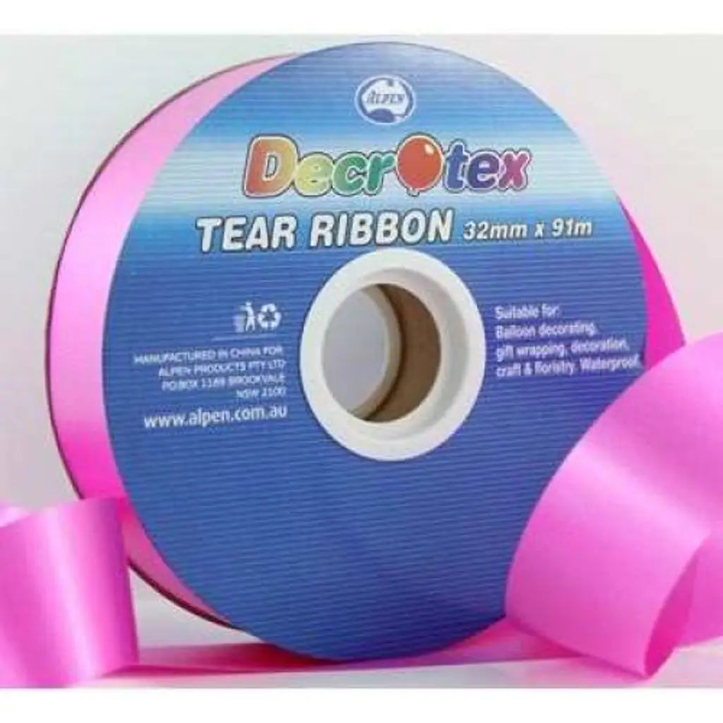 Alpen Decrotex Tear Ribbon Fuchsia 32mmX91m 205519
