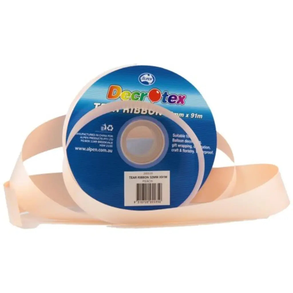 Alpen Decrotex Tear Ribbon Peach 32mmX91m 205535