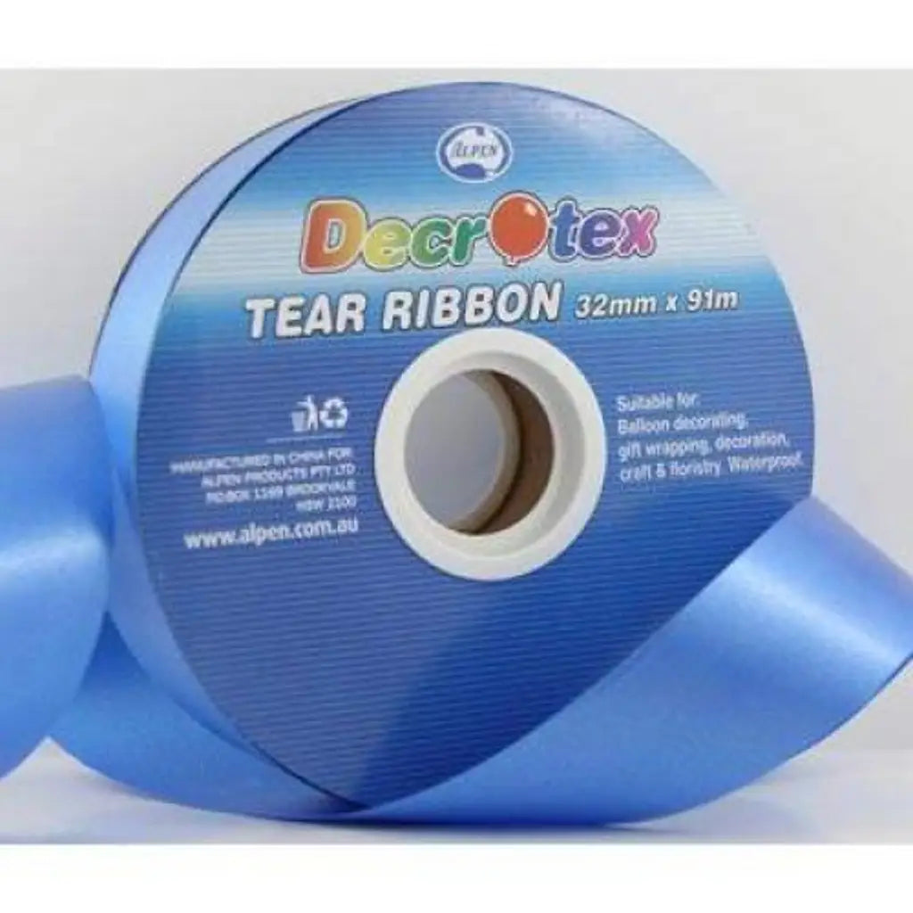 Alpen Decrotex Tear Ribbon Royalblue 32mmX91m 205513