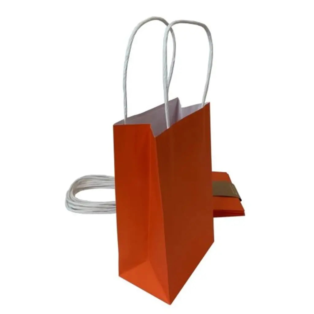 Alpen Eco Occasions Party Bags Orange 215x130x80mm 5Pk 465822