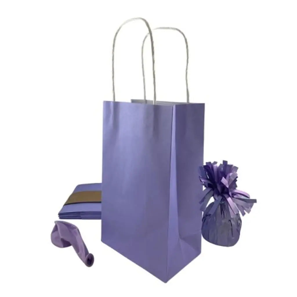 Alpen Eco Occasions Party Bags Pastel Lavender 215x130x80mm 5Pk 465840