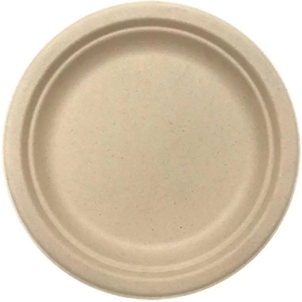 Alpen Eco Occasions Sugarcane Dinner Plates Natural 230mm 10Pk 400203