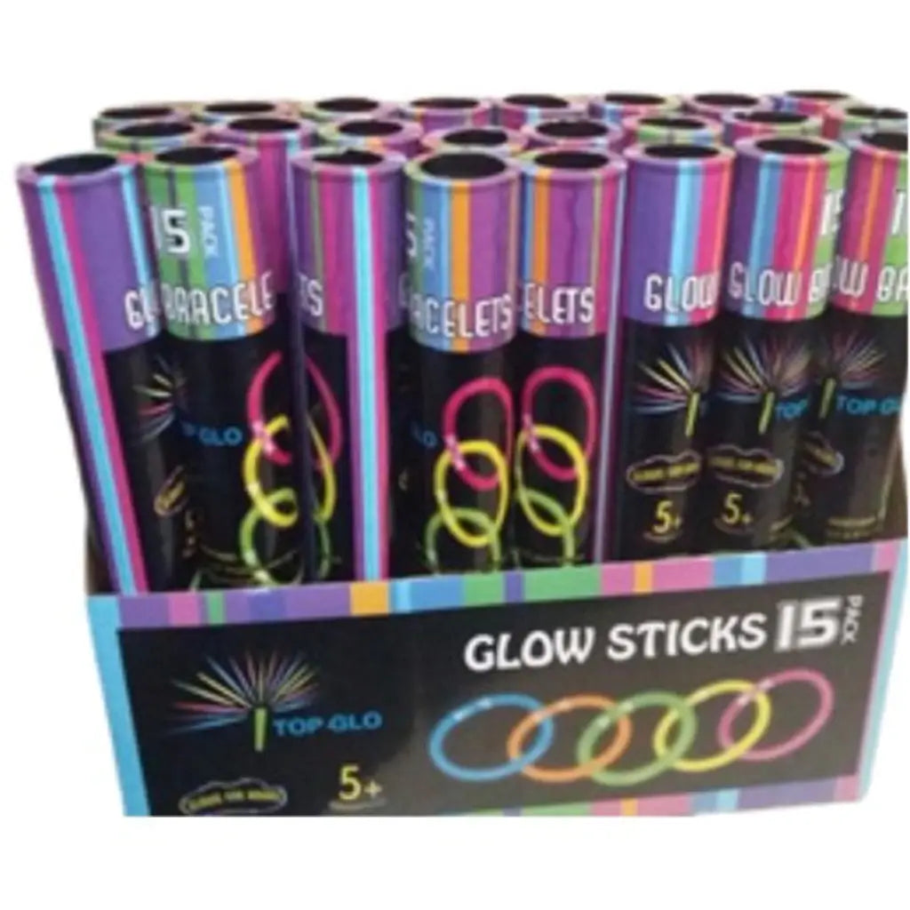 Alpen Glow Stick Bracelet Tube 20cm 15Pk 251631