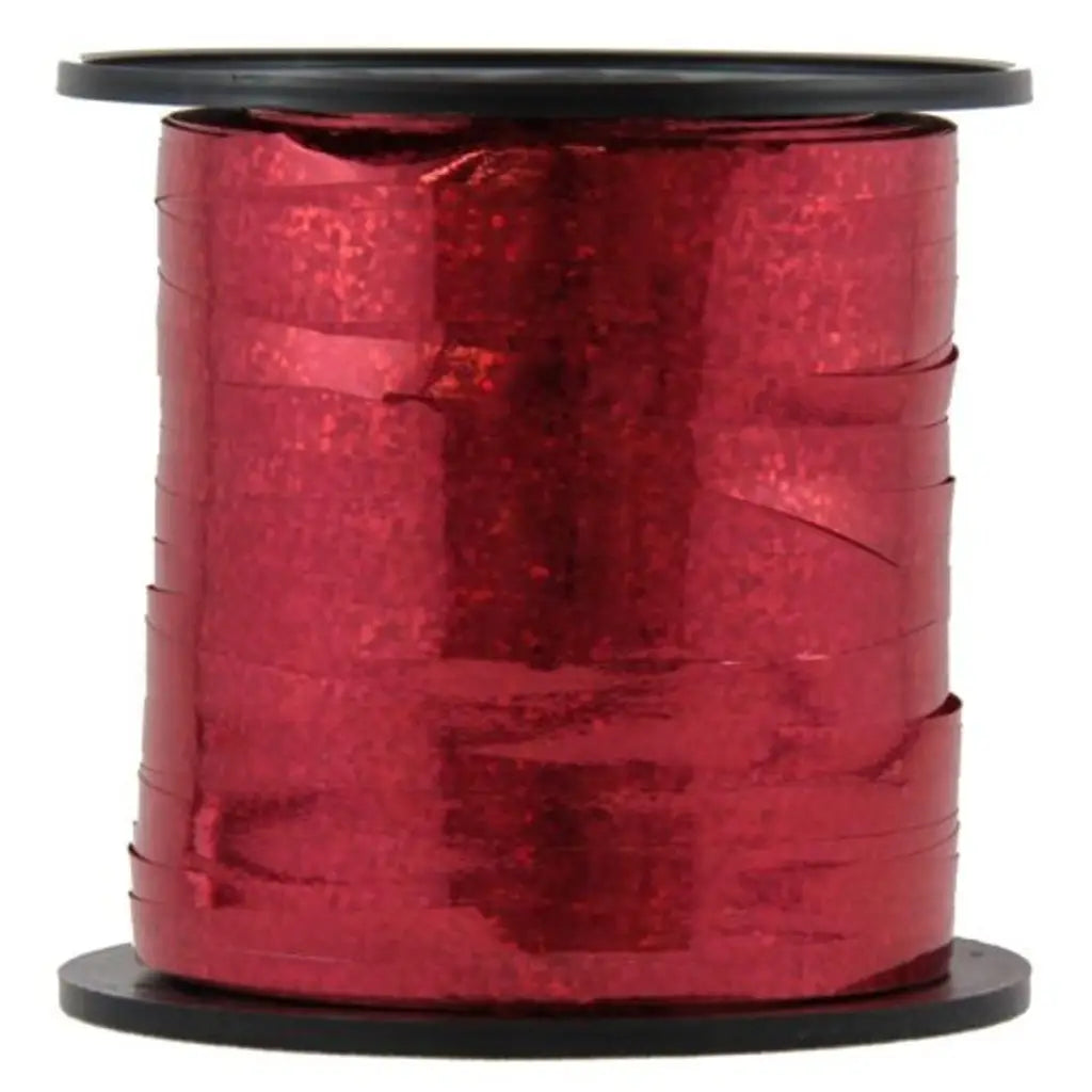 Alpen Holographic Curling Ribbon Red 225m 205246