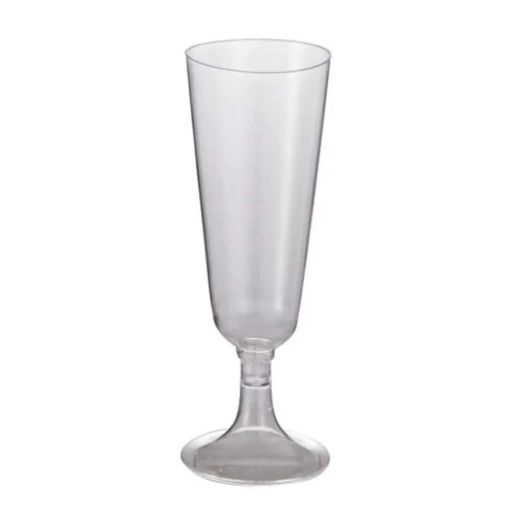 Alpen Occasions Clear Plastic Reusable Champagne Flutes 145ml 12Pk 378551